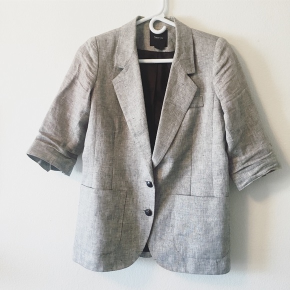 Smythe Jackets & Blazers - Grey Blazer with Gold Flecks